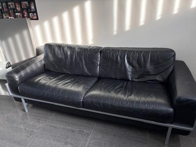 Salon cuir, Maison & Meubles, Canapés | Coins salons complets, Comme neuf, Cuir, Enlèvement