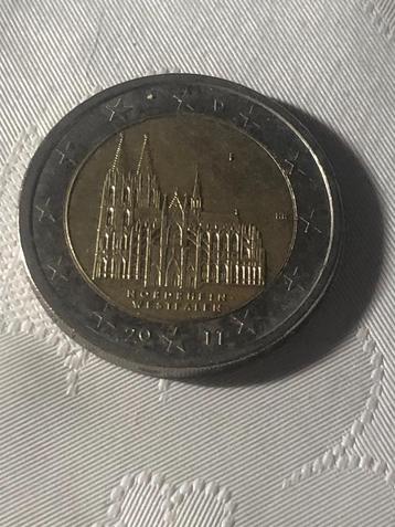 Gebruikte Duitse F herdenkingsmunt van 2 euro 2011. beschikbaar voor biedingen