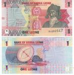 SIERRA LEONE 1 Leone 2022 UNC p34a, Postzegels en Munten, Bankbiljetten | Afrika, Ophalen of Verzenden, Overige landen, Los biljet
