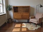 vintage houten vitrinekast / barkast / kast, Ophalen of Verzenden
