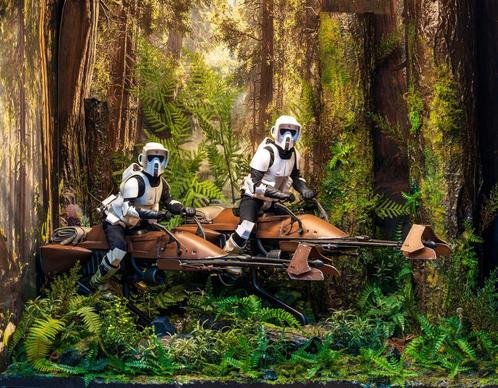 Hot Deal Star Wars Scout Trooper+Speeder Bike 1/6 Sideshow, Verzamelen, Star Wars, Gebruikt, Actiefiguurtje, Ophalen