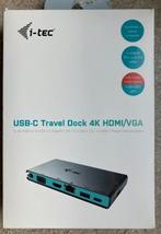 USB-C Travel Dock 4K HDMI/VGA, nieuw, doos + hoesje, Docking station, Telefoon, Ophalen of Verzenden, Zo goed als nieuw