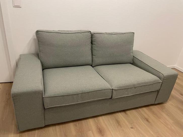 Te koop - IKEA KIVIK 2-zitsbank, lichtgroene kleur, Huis en Inrichting, Zetels | Zetels, Gebruikt, Rechte bank, Tweepersoons, 150 tot 200 cm