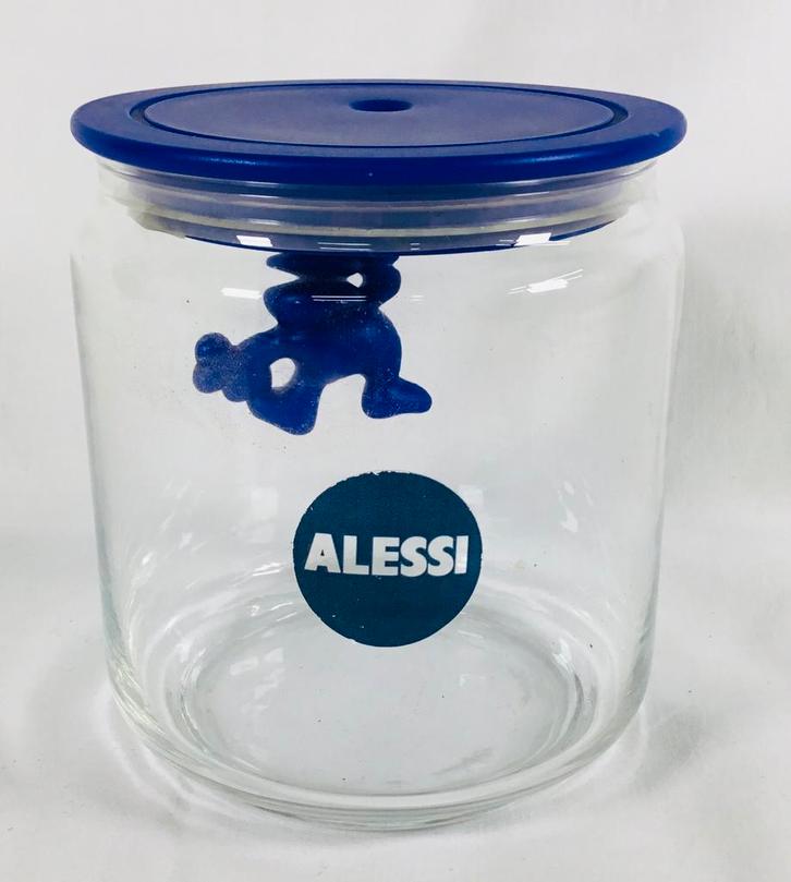 Alessi glazen voorraadpot design Mattia Di Rosa, Huis en Inrichting, Keuken | Servies, Zo goed als nieuw, Overige typen, Overige stijlen