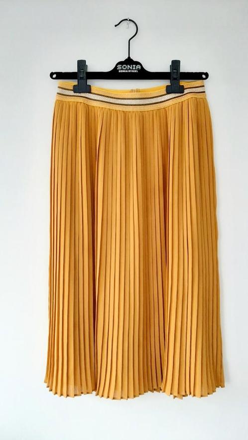 Rok plissé maat 36 à 38 merk Nümph warm geel, Kleding | Dames, Rokken, Zo goed als nieuw, Maat 36 (S), Geel, Onder de knie, Ophalen of Verzenden