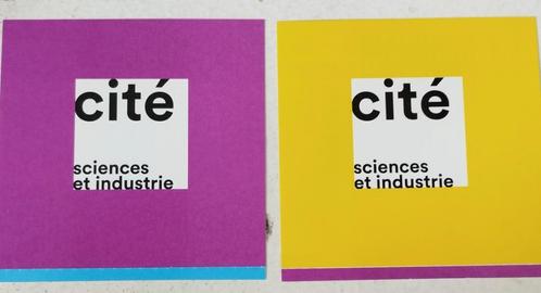 kaartjes (=>03/24) Cité Sciences et Industrie Villette Parij, Tickets en Kaartjes, Musea, Twee personen, Ticket of Toegangskaart