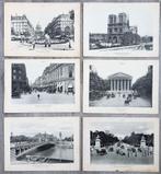Oude prenten straatscènes Parijs (6 stuks), Ophalen of Verzenden
