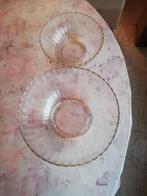 2 vintage glazen saladeschalen, Huis en Inrichting, Ophalen of Verzenden