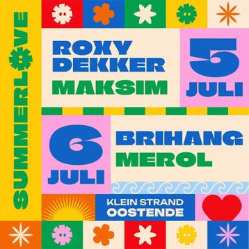 2 x Summer Love Oestende e-tickets zaterdag 05/07 beschikbaar voor biedingen