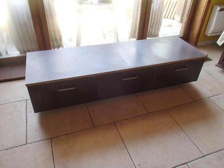 Meuble TV, Maison & Meubles, Armoires | Vitrines, Utilisé, Avec tiroir(s), Autres essences de bois, Enlèvement