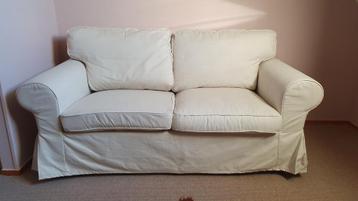 2-persoonszetel serie Ektorp (Ikea) - kleur : gebroken wit beschikbaar voor biedingen