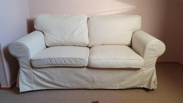 2-persoonszetel serie Ektorp (Ikea) - kleur : gebroken wit, Huis en Inrichting, Zetels | Zetels, Zo goed als nieuw, Rechte bank