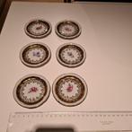 Porcelaine Oscar Schlegelmilch 6 petites assiettes 9 cm diam, Antiquités & Art, Enlèvement ou Envoi