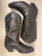 Stevige leren Cowboylaarzen maat 42, Zwart, Boots, Vintage, Ophalen of Verzenden