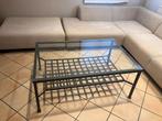 Glazen salontafel, Ophalen, 100 tot 150 cm, 50 tot 100 cm, Zo goed als nieuw