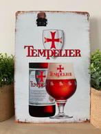 Metalen reclamebord Tempelier bier, Verzamelen, Ophalen of Verzenden