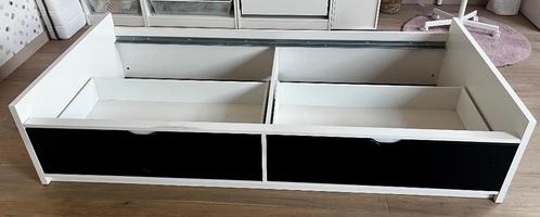 Bed FLAXA 90x200 (2 stuks beschikbaar!), Huis en Inrichting, Slaapkamer | Bedden, Gebruikt, Eenpersoons, 90 cm, 200 cm, Hout, Wit