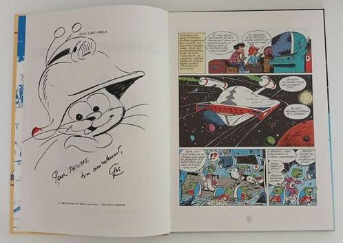 BD Scrameustache 8 La menace des Kromoks EO Gos Dédicace, Boeken, Stripverhalen, Zo goed als nieuw, Eén stripboek, Ophalen of Verzenden