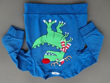 blauwe trui, pull met dino, CA, 116 beschikbaar voor biedingen