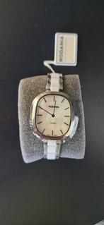Rodania Sapphire Swiss made, Handtassen en Accessoires, Horloges | Dames, Overige merken, Staal, Staal, Polshorloge