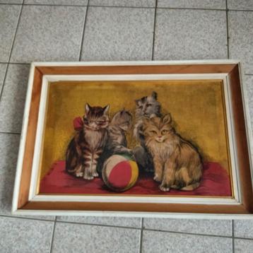 Groot schilderij, op fluweel. Wijnoogst  beschikbaar voor biedingen