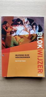 Inleiding in de verzekeringen - Blokwijzer, Boeken, Ophalen of Verzenden, Acco, Zo goed als nieuw, Economie en Marketing