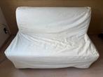 IKEA zetelbed met witte hoes, Ophalen, Tweepersoons, Zo goed als nieuw, Crème