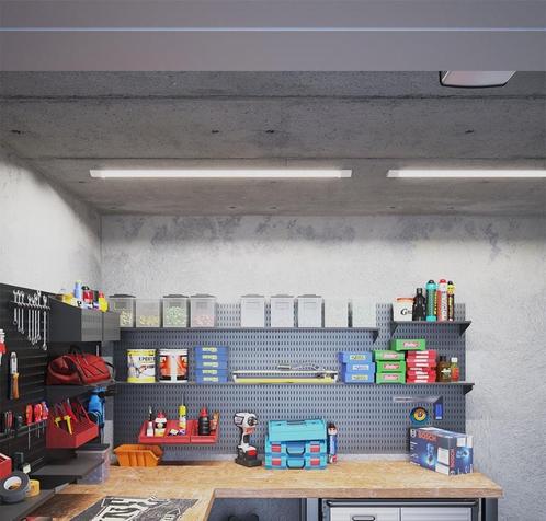 Garage verlichting Slim LED Lampen Batten 150cm 50W 6000K, Huis en Inrichting, Lampen | Plafondlampen, Nieuw, Kunststof, Metaal