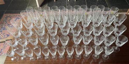 Service de verres en cristal d'Arques, Verzamelen, Glas en Drinkglazen, Gebruikt, Ophalen