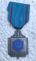 Medaille, Nat Verbond oorlogsinvaliden 14-18 + 40-45 Zilver, Verzamelen, Ophalen of Verzenden, Landmacht, Lintje, Medaille of Wings