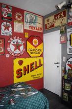 ruilen automobile embleem badge emaillebord olie blik, Ophalen of Verzenden, Gebruikt, Reclamebord