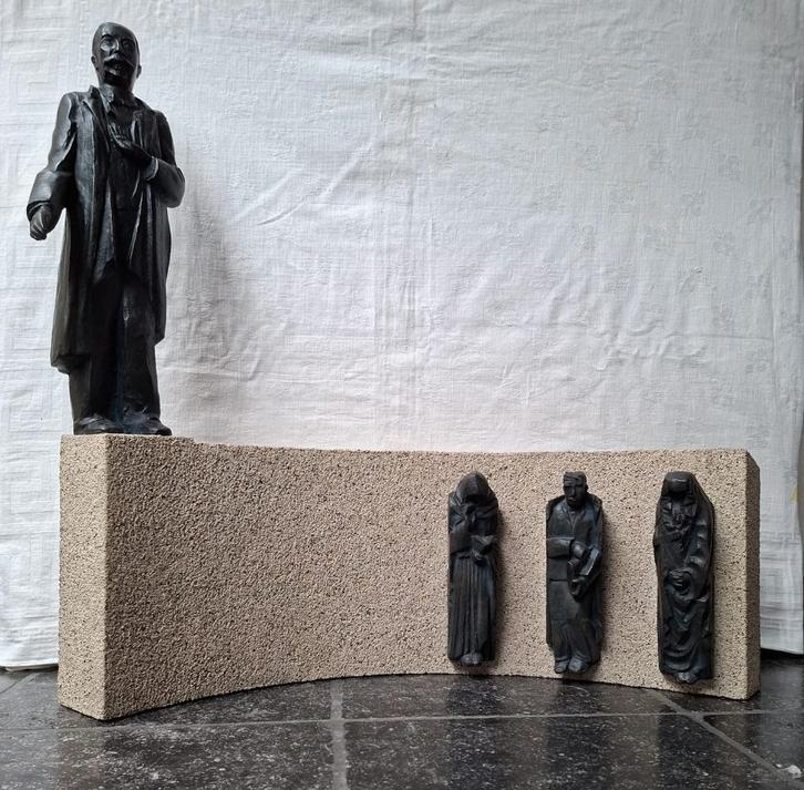 Statue de Jozef Cantré, bronze, modèle de monument, Antiquités & Art, Art | Sculptures & Bois, Enlèvement ou Envoi