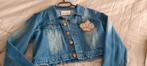 Feest communie  kort jeans vestje  maat 152a158, Enlèvement ou Envoi, Comme neuf, Taille 152
