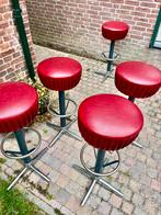 Skai lederen barkrukken vintage, Huis en Inrichting, Ophalen, Zo goed als nieuw