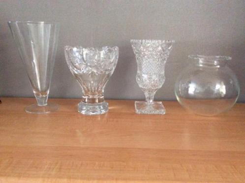 Te koop 5 glazen vazen, Huis en Inrichting, Woonaccessoires | Vazen, Zo goed als nieuw, Overige kleuren, Glas, Ophalen of Verzenden