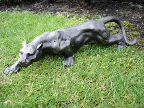 Standbeeld van een panter in gietijzeren patbrons, Tuin en Terras, Tuinwanddecoratie, Nieuw, Ophalen