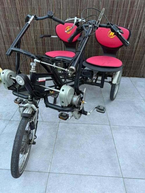 Duofiets Van raam Fun to Go Electrisch, Fietsen en Brommers, Fietsen | Driewielfietsen, Gebruikt, Ophalen of Verzenden