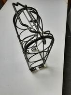 Metalen wijnrek met handvat voor 3 flessen, Huis en Inrichting, Woonaccessoires | Wijnrekken, Ophalen, Zo goed als nieuw