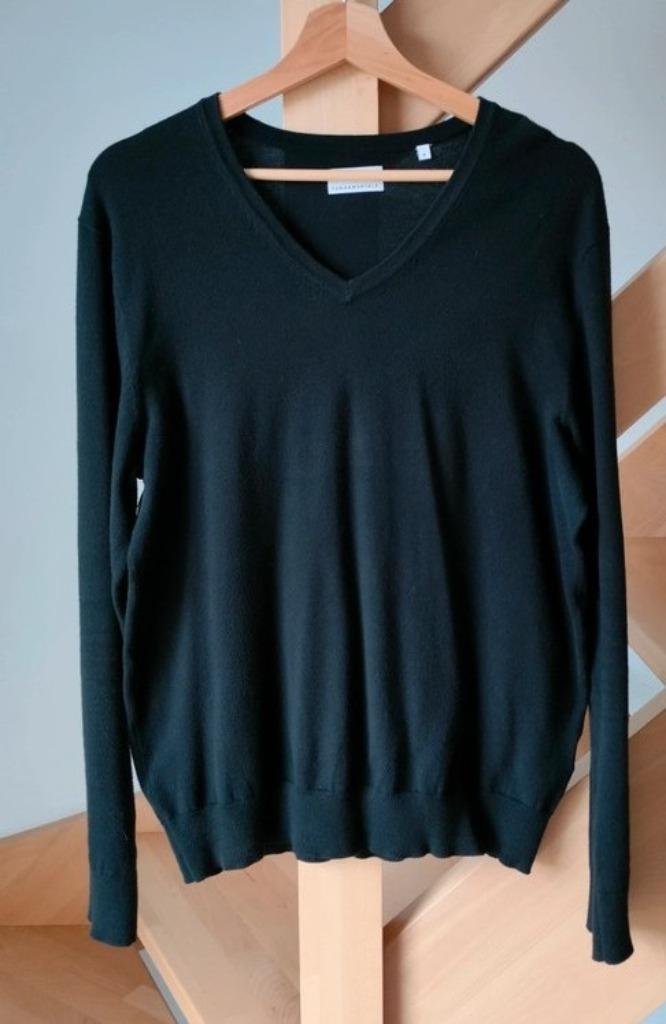 Mooie, zachte trui met V-hals, merk: WE. maat: Medium. Zwart, Kleding | Heren, Truien en Vesten, Zo goed als nieuw, Maat 48/50 (M)