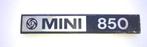 Mini 850 kofferbadge., Ophalen of Verzenden, Gebruikt, Mini
