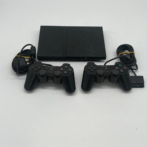 SONY Playstation 2 Slim Console - met 2 controllers, Games en Spelcomputers, Spelcomputers | Sony PlayStation 2, Gebruikt, Slim