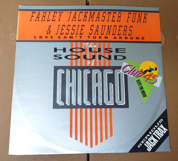 Farley "Jackmaster" Funk - Love Can't Turn Around (12'' ), CD & DVD, Vinyles | Dance & House, Comme neuf, Dance populaire, 12 pouces