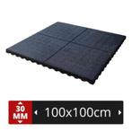 Dalles 30mm, tapis de sol (entièrement neufs) en caoutchouc, Ophalen of Verzenden, Nieuw, Fitnessmat