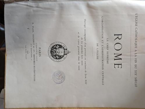 L' Eglise catholique à la fin du XIXe siecle. Rome, le chef, Antiek en Kunst, Antiek | Boeken en Manuscripten, Ophalen of Verzenden