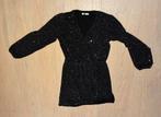 Mooi feestelijk zwzrt glitterkleedje we 146/152 6€, Enlèvement, Comme neuf