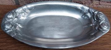 Tinnen schaal - 92 % tin - In uitstekende staat - € 35 beschikbaar voor biedingen