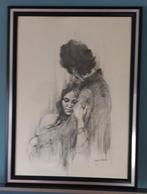 houtskool tekening, Enlèvement