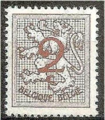 Belgie 1957 - Yvert/OBP 1026A - Cijfer op heraldieke le (PF)