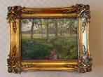 Schilderij in olieverf met mooi uitgewerkte kader, Ophalen