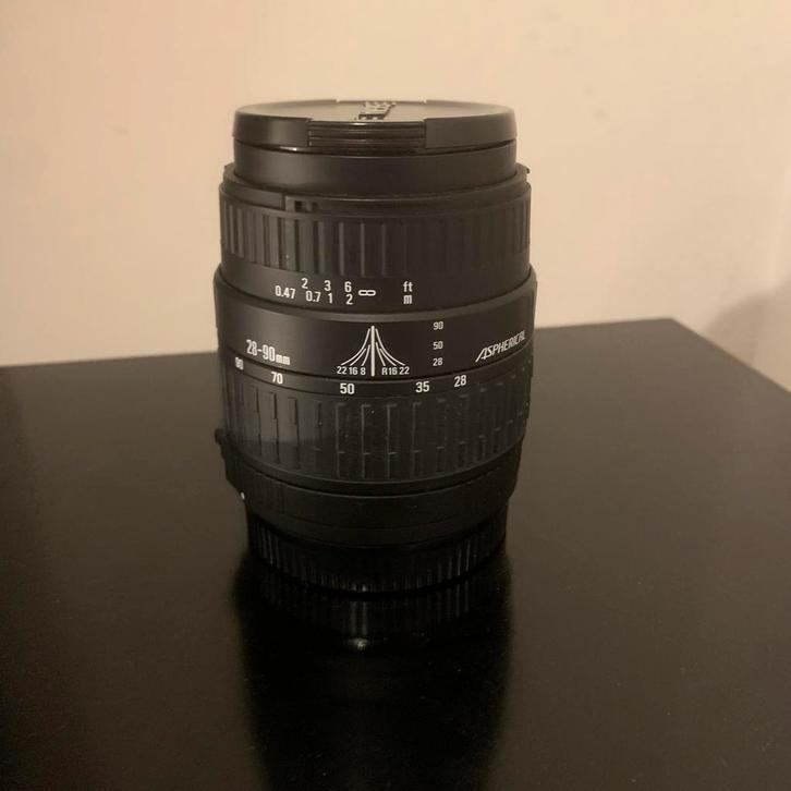 SIGMA 28-90 mm f/3.5-5.6 asferische lens Canon EF-vatting, Audio, Tv en Foto, Foto | Lenzen en Objectieven, Gebruikt, Telelens